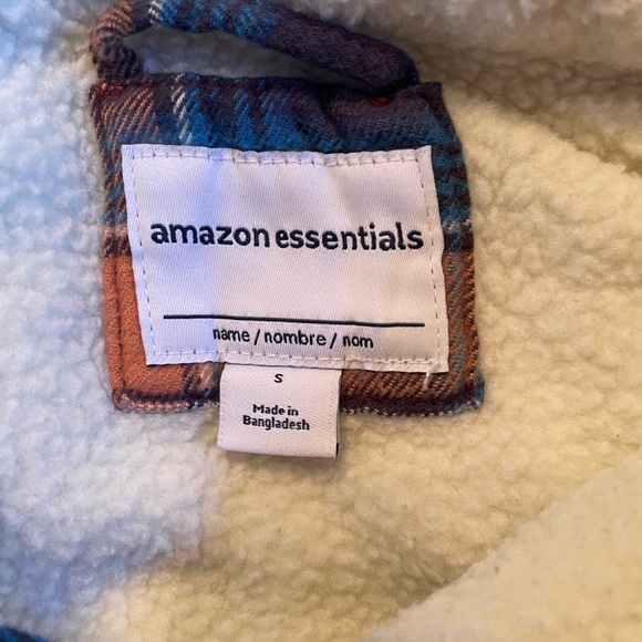 NWT Amazon Essentials Boys Flannel Shirt Jacket - Picture 5 of 7